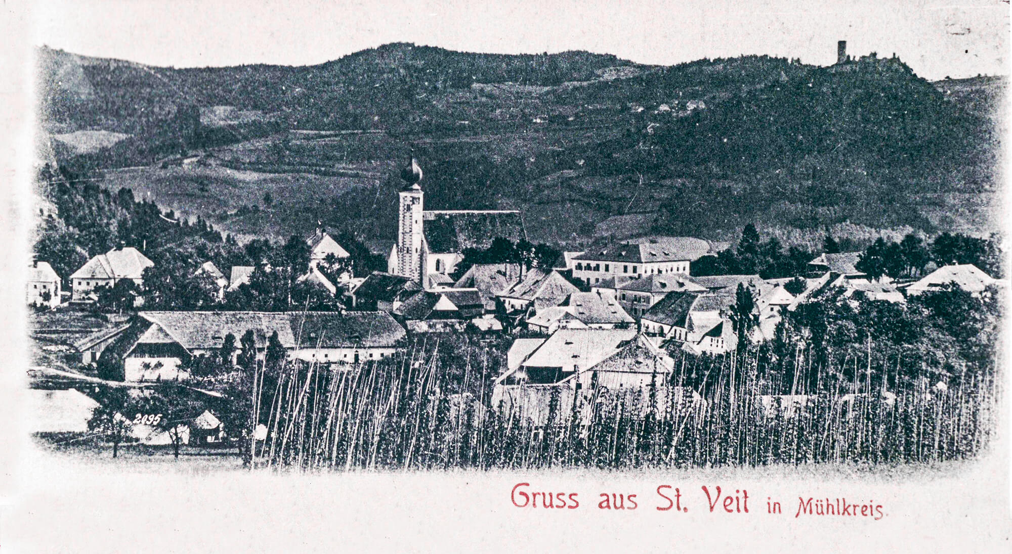 Ansichtskarte von St. Veit im Mühlkreis ©Herausgeber C. Becker, Linz, um 1900, Sammlung Norbert Kasberger